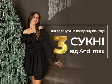 Що вдягнути на новорічну вечірку: топ 3 сукні від ANDI max
